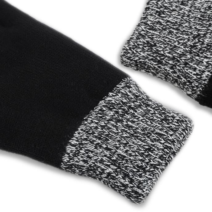 totes toasties® Mens Thermal Double Lined SmarTouch Gloves Black Extra Image 4